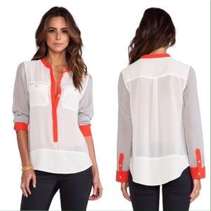 Sanctuary Colorblock Cafe Blouse